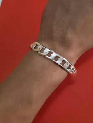 Pulsera Gruesa de Plata 925 de 18/20 cm