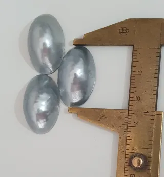 Cabujones Joyería Gris Perla Ovalados