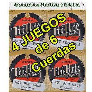 Lote 4 Juegos Cuerdas Nilon,  Flamenca