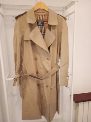 Gabardina Burberry Vintage Mujer Beige