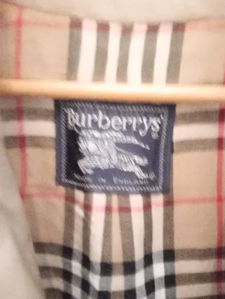 Gabardina Burberry Vintage Mujer Beige