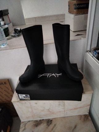 Botas de agua Stay mujer talla 37 negras