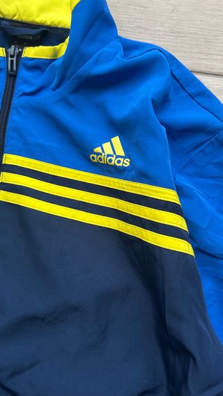 Chaqueta Vintage Adidas 3 Rayas Amarillo/Azul M/L
