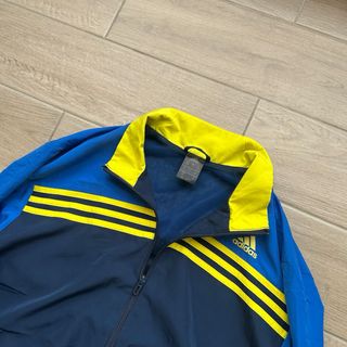 Chaqueta Vintage Adidas 3 Rayas Amarillo/Azul M/L
