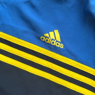 Chaqueta Vintage Adidas 3 Rayas Amarillo/Azul M/L