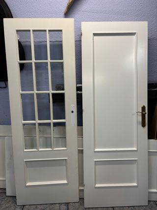 Puertas blancas lacadas