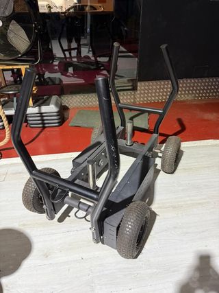 Trineo resistencia magnética doble para gimnasio