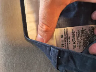 Pantalones Dockers  38x32 Azul Algodón