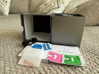 Garmin Fenix 6 Pro Solar, protector templado, caja