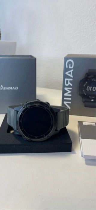 Garmin Fenix 6 Pro Solar, protector templado, caja