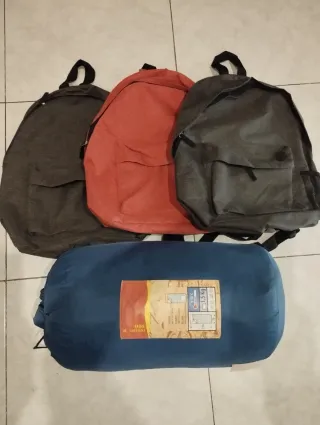 3 Mochilas y Saco Dormir