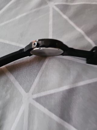 Reloj Racer Hombre Negro y Plateado
