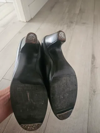 Zapatos Flamenca Piel T37 Negros