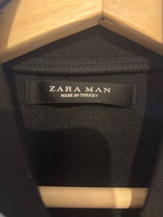 Chaqueta Bomber Zara Man Estampado Tropical Talla 