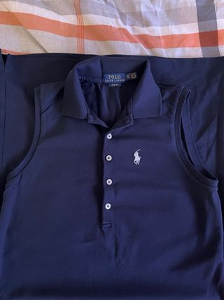 Polo Ralph Lauren Vestido sin mangas Azul XS
