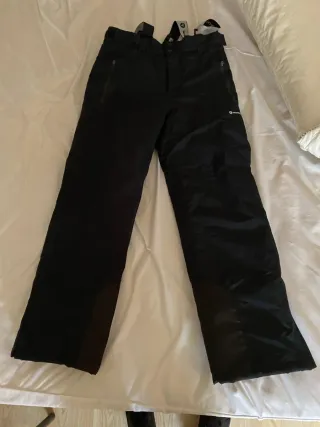 Pantalones de esquí negros para niño