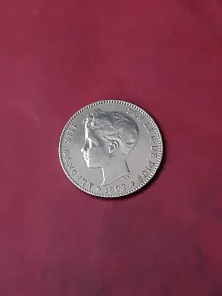 1 PESETA PLATA 1902 ALFONSO XIII. FECHA ESCASA.
