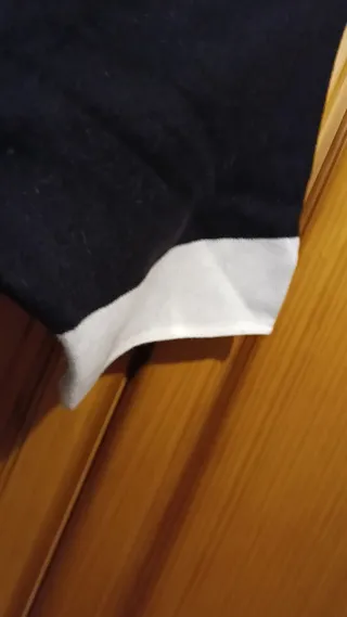 Jersey negro y blanco talla única