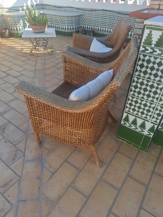 Conjunto 2 sillones para exteriores 