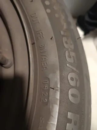 Neumáticos con llantas de serie. 185/60 R14 32H. 
