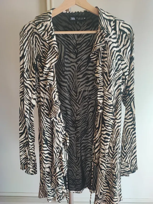 VESTIDO Zara Estampado Cebra