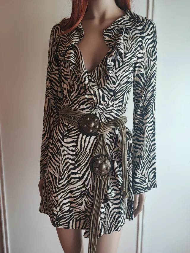 VESTIDO Zara Estampado Cebra