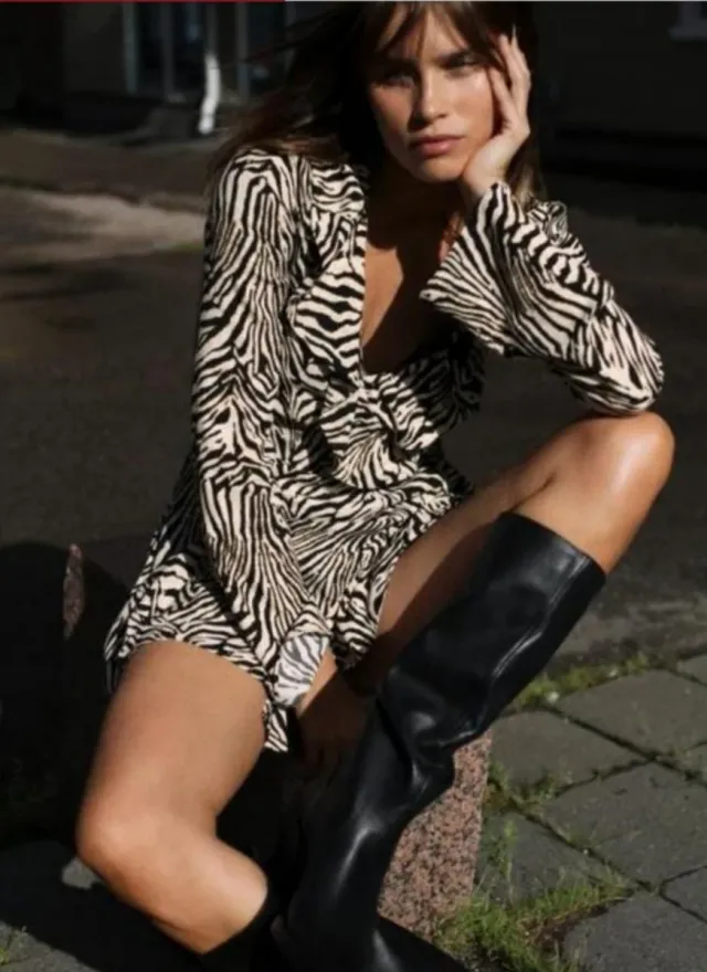 VESTIDO Zara Estampado Cebra