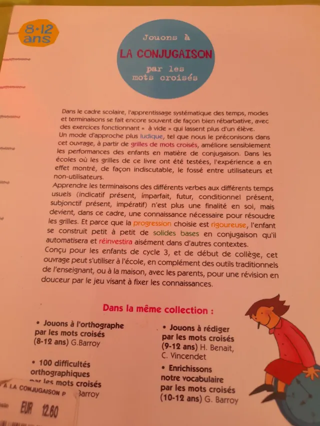 Jouons à la conjugaison par les mots croisés