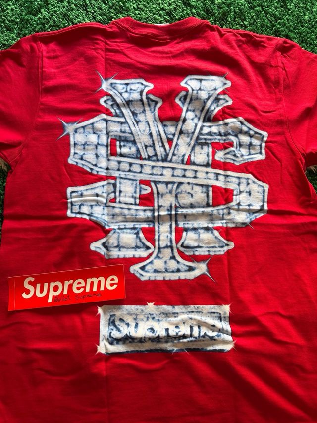 Camiseta Supreme Snowman Tee Roja Talla L