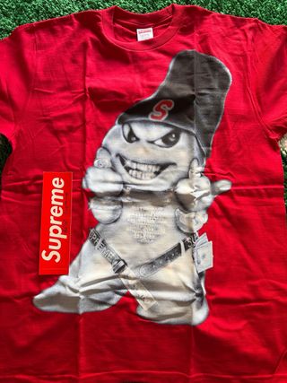 Camiseta Supreme Snowman Tee Roja Talla L