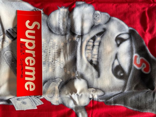 Camiseta Supreme Snowman Tee Roja Talla L
