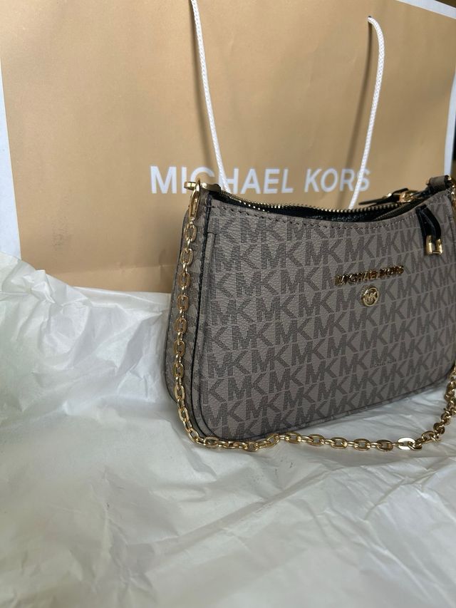 Bolso Michael Kors Marrón y Dorado