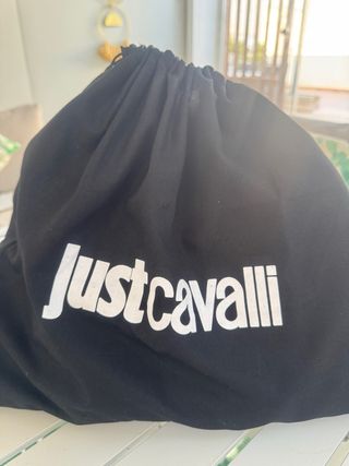 Bolso Just Cavalli Negro Circular Nuevo