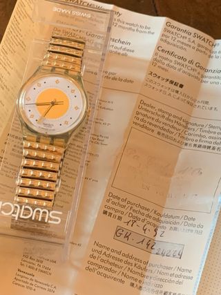 Swatch Golden Waltz 1992 Nuovo