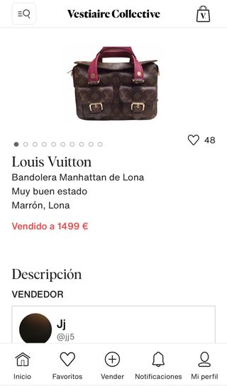 Bolso Louis Vuitton Marrón y Rosa