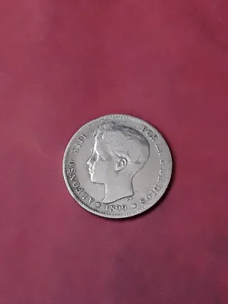 1 PESETA PLATA 1899. ALFONSO XIII