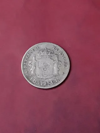 1 PESETA PLATA 1899. ALFONSO XIII
