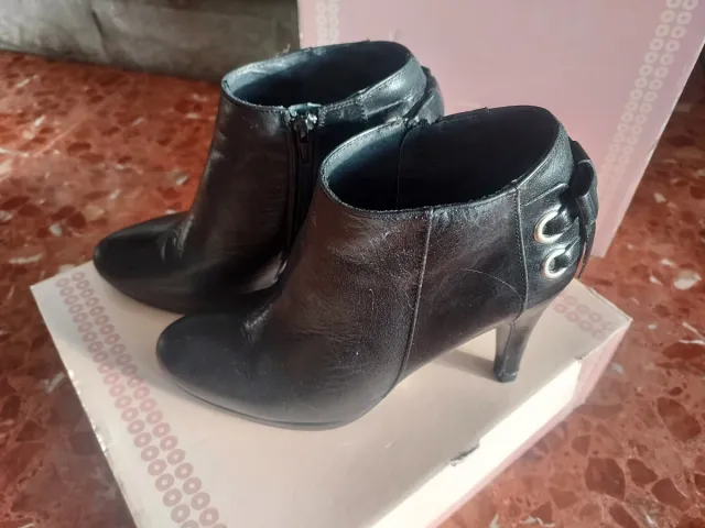 Botines FOSCO T.37 Negros Tacón