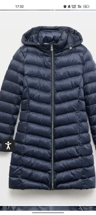 Plumífero Azul ,marca geox con capucha desmontable