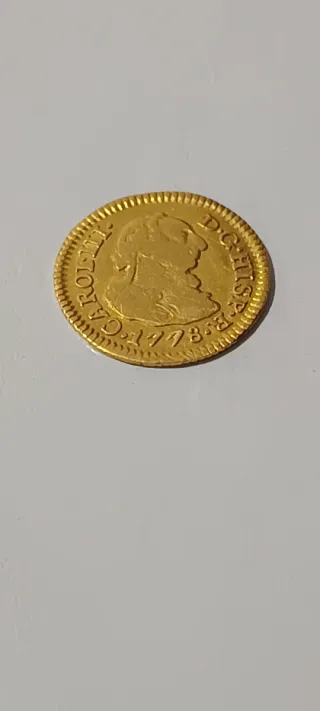 Moneda de Oro Carlos III 1778