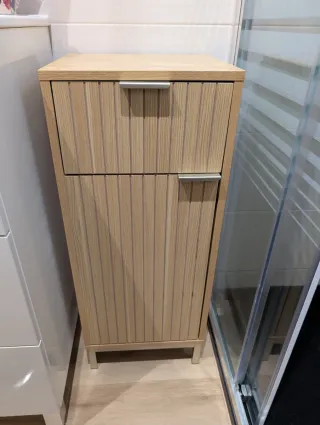 Mueble auxiliar baño madera