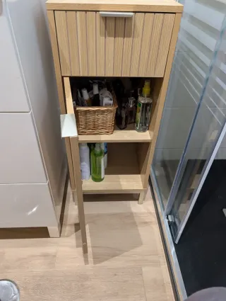 Mueble auxiliar baño madera