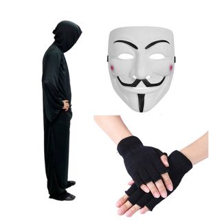 Disfraz Anonymous Hacker Talla M