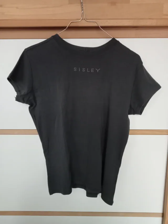 T-shirt Sisley con strass