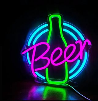 Lampada Neon LED "BEER" multic.
