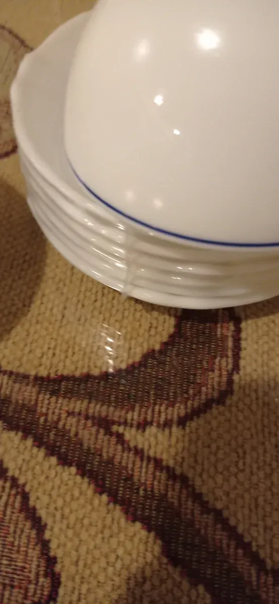 Juego de 6 tazas con platillos