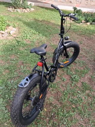 Bicicleta Plegable adulto 
 Fat Bike Negra
