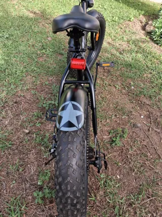 Bicicleta Plegable adulto 
 Fat Bike Negra