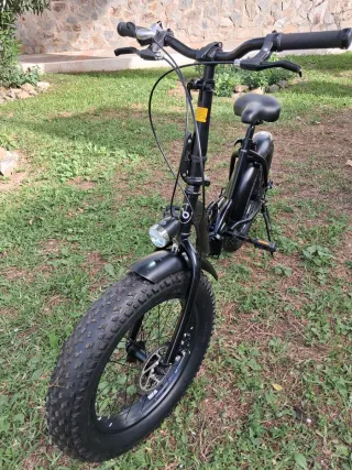 Bicicleta Plegable adulto 
 Fat Bike Negra
