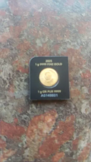 Moneda Oro 1g Hoja de Arce Royal Canadian Mint